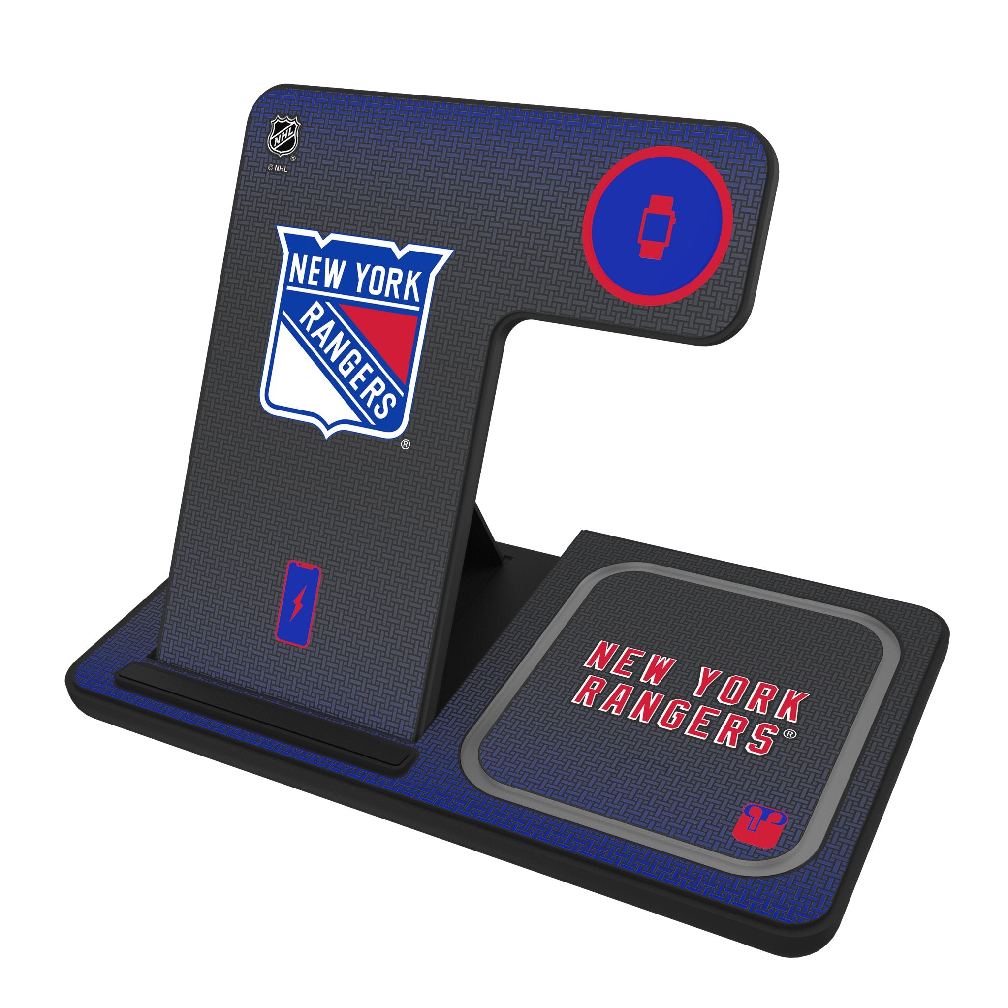 New York Rangers Linen 3 in 1 Charging Station