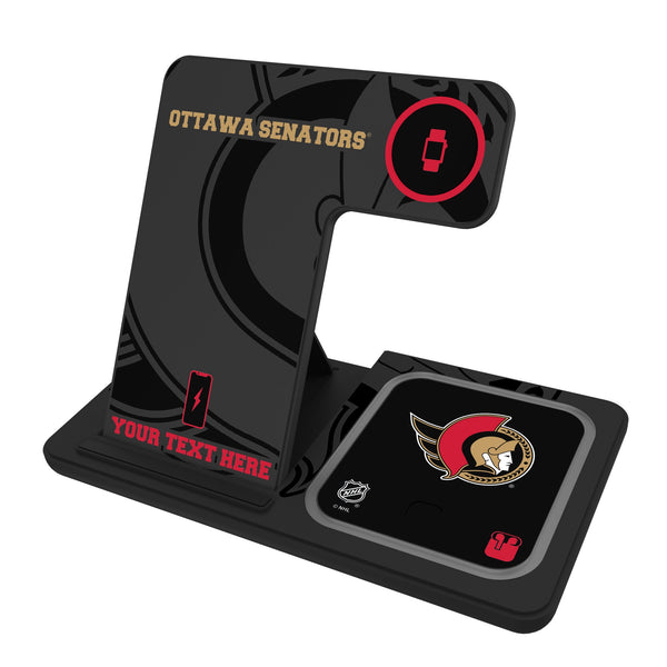 Ottawa Senators Personalized Tilt 3 in 1 Charging Station