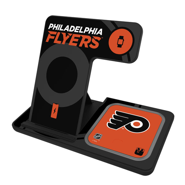 Philadelphia Flyers Monocolor Tilt 3 in 1 Charging Station