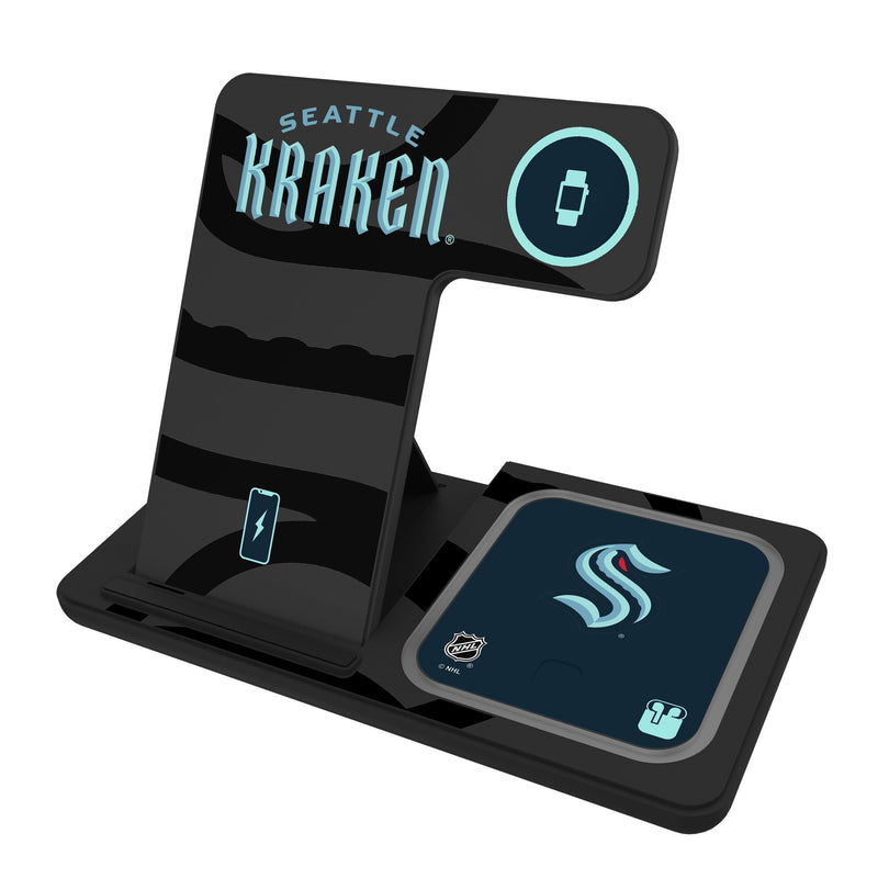 Seattle Kraken Monocolor Tilt 3 in 1 Charging Station
