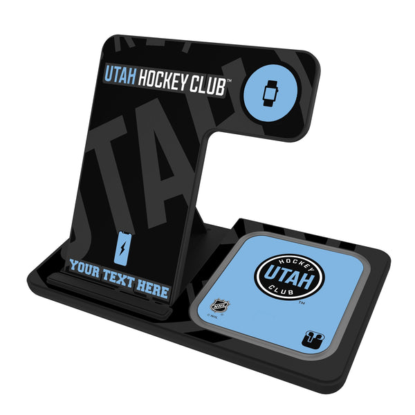 Utah Hockey Club Personalized Tilt 3 in 1 Charging Station