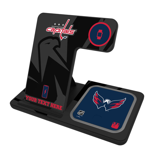 Washington Capitals Personalized Tilt 3 in 1 Charging Station
