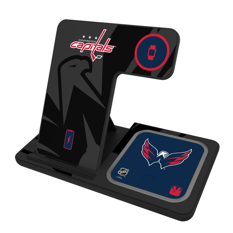 Washington Capitals Monocolor Tilt 3 in 1 Charging Station