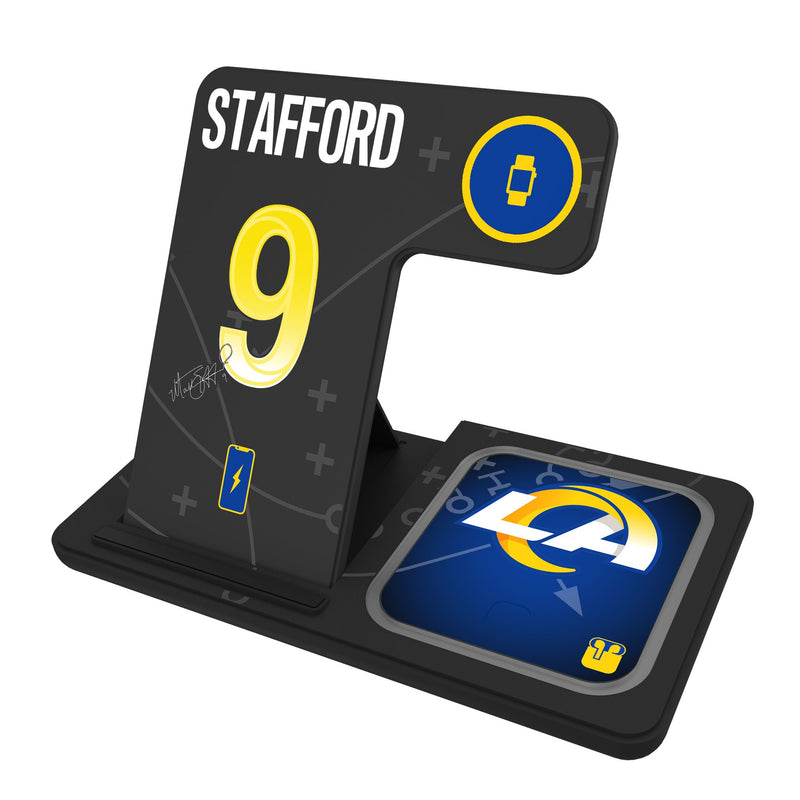 Matthew Stafford Los Angeles Rams 9 Ready 3 in 1 Charging Station