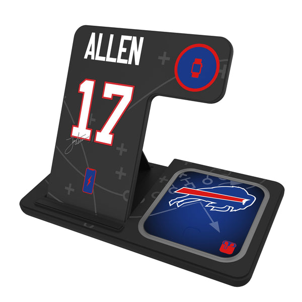 Josh Allen Buffalo Bills 17 Ready 3 in 1 Charging Station