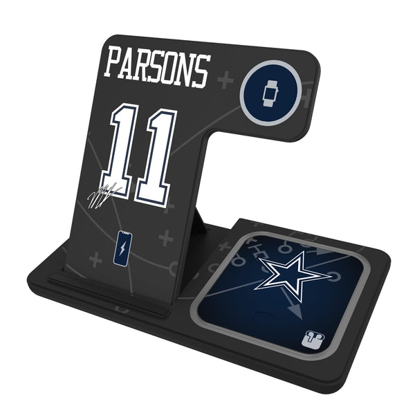 Micah Parsons Dallas Cowboys 11 Ready 3 in 1 Charging Station