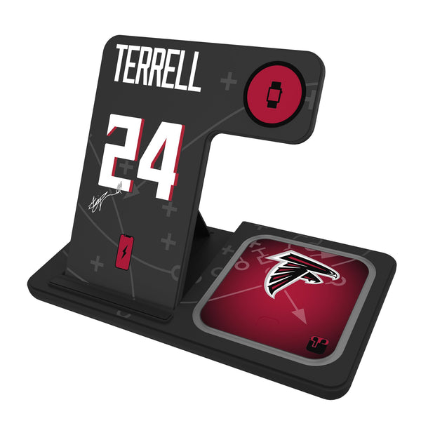 A.J. Terrell Atlanta Falcons 24 Ready 3 in 1 Charging Station