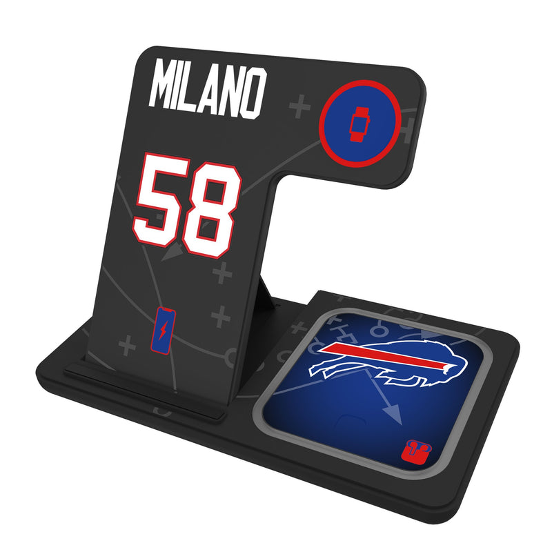 Matt Milano Buffalo Bills 58 Ready 3 in 1 Charging Station