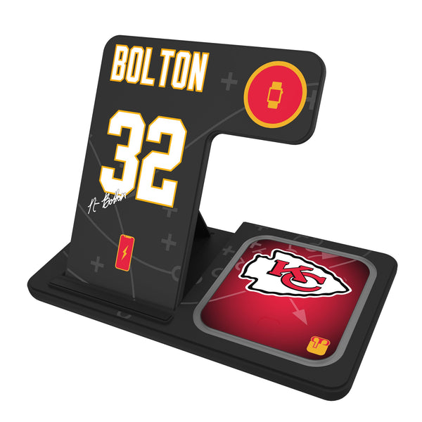Nick Bolton Kansas City Chiefs 32 Ready 3 in 1 Charging Station