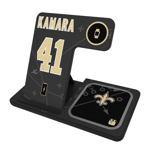 Alvin Kamara New Orleans Saints 41 Ready 3 in 1 Charging Station