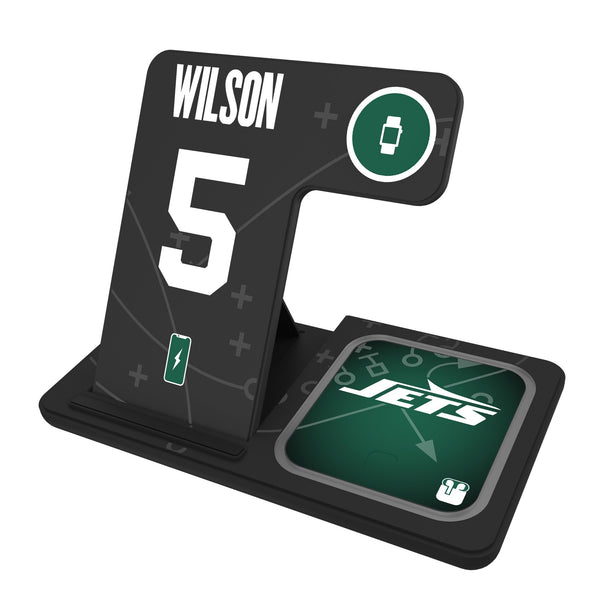 Garrett Wilson New York Jets 5 Ready 3 in 1 Charging Station