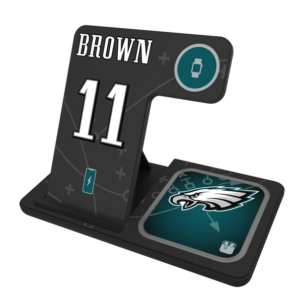 A.J. Brown Philadelphia Eagles 11 Ready 3 in 1 Charging Station