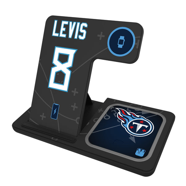 Will Levis Tennessee Titans 8 Ready 3 in 1 Charging Station