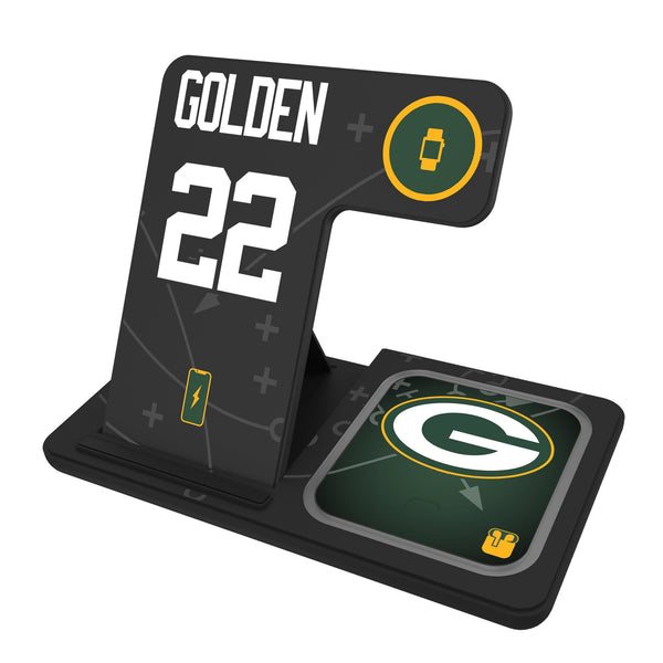 Matthew Golden Green Bay Packers 22 Game Tactic 3 in 1 Charging Station