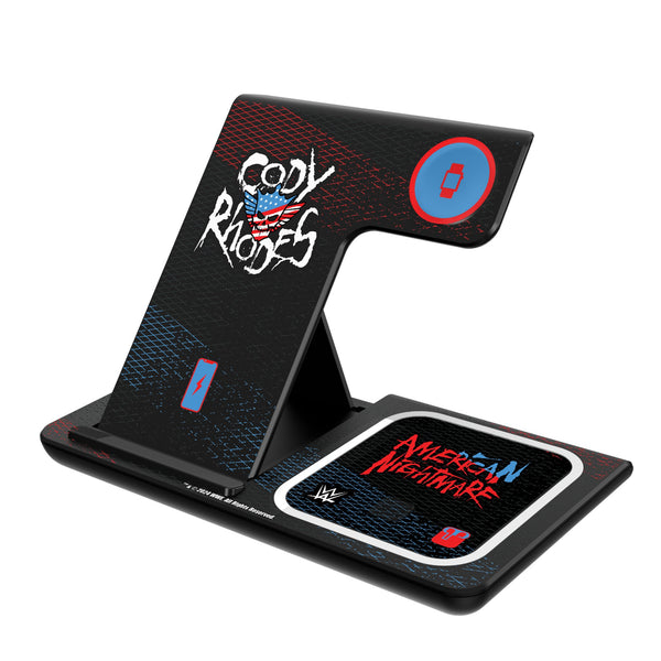 Cody Rhodes Steel 3 in 1 Charging Station