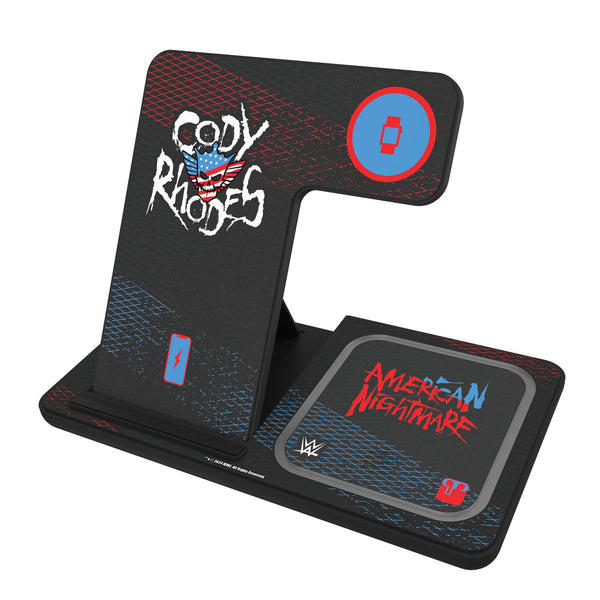 Cody Rhodes Steel 3 in 1 Charging Station