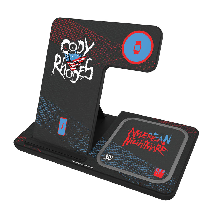 Cody Rhodes Steel 3 in 1 Charging Station