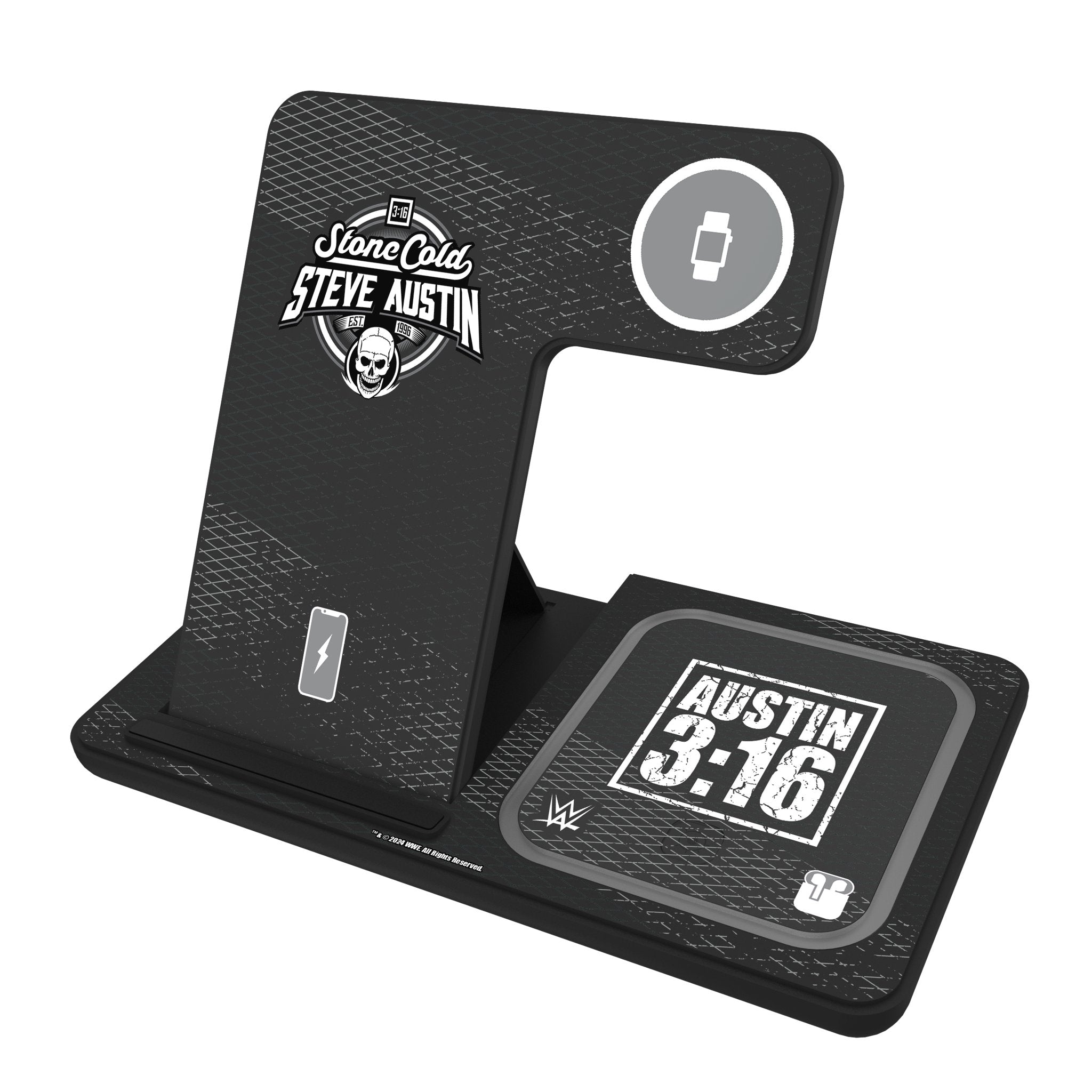 Stone Cold Steve Austin Steel 3 in 1 Charging Station