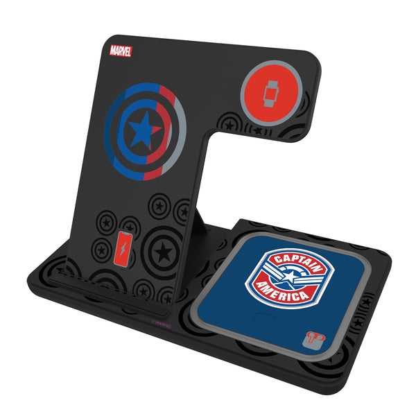 Marvel Avengers Captain America Sigil 3 in 1 Charging Station