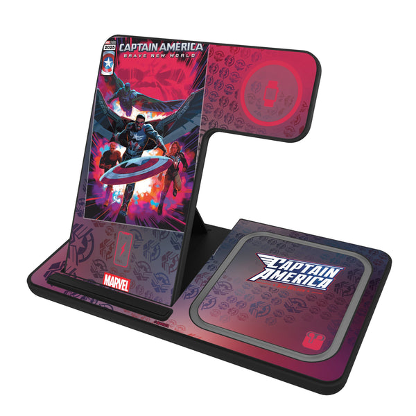Marvel Avengers Sam Wilson Captain America Cover Art 3 in 1 Charging Station