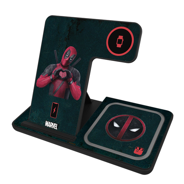 Marvel Deadpool Badge 3 in 1 Charging Station