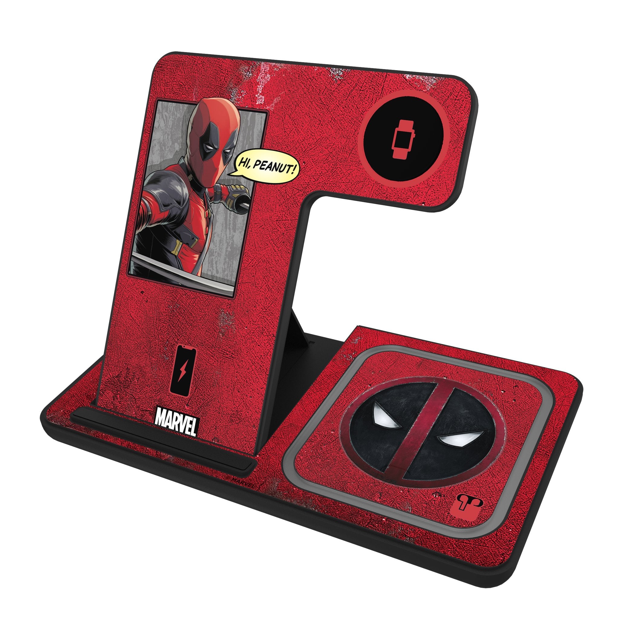 Marvel Deadpool Badge 3 in 1 Charging Station