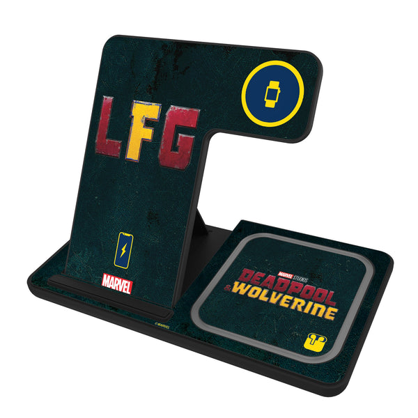 Marvel Deadpool Wolverine Badge 3 in 1 Charging Station