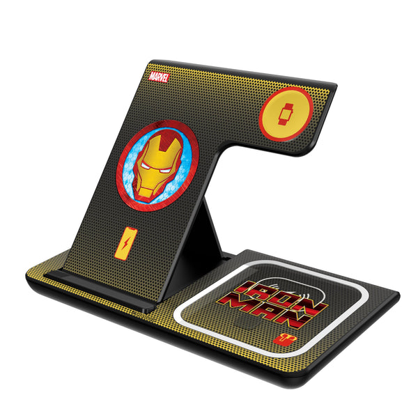 Marvel Avengers Iron Man Grid 3 in 1 Charging Station