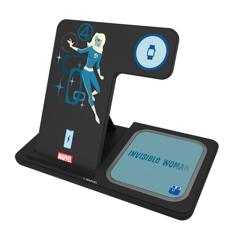Marvel Invisible Woman Badge 3 in 1 Charging Station