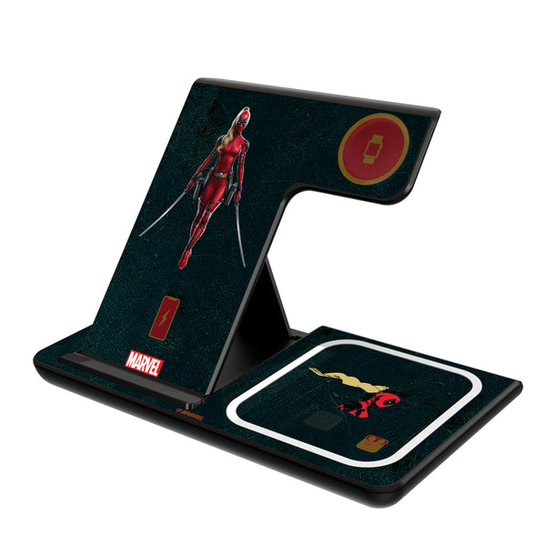 Marvel Ladypool Badge  3 in 1 Charging Station