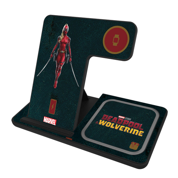 Marvel Ladypool Badge 3 in 1 Charging Station