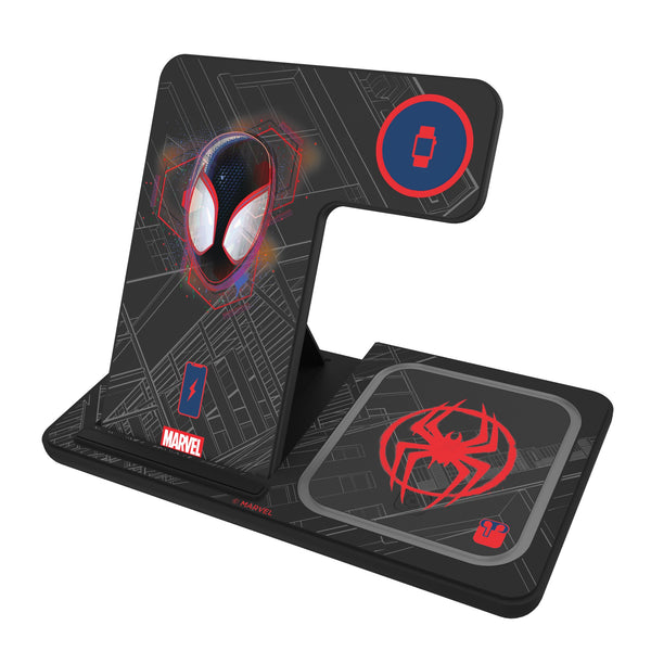 Marvel Miles Morales Badge 3 in 1 Charging Station