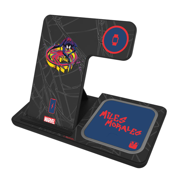 Marvel Miles Morales Badge 3 in 1 Charging Station