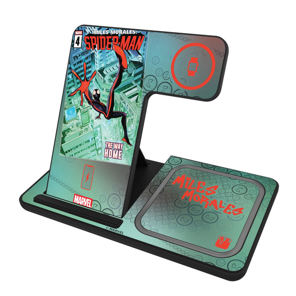 Marvel Miles Morales Classic Cover 3 in 1 Charging Station
