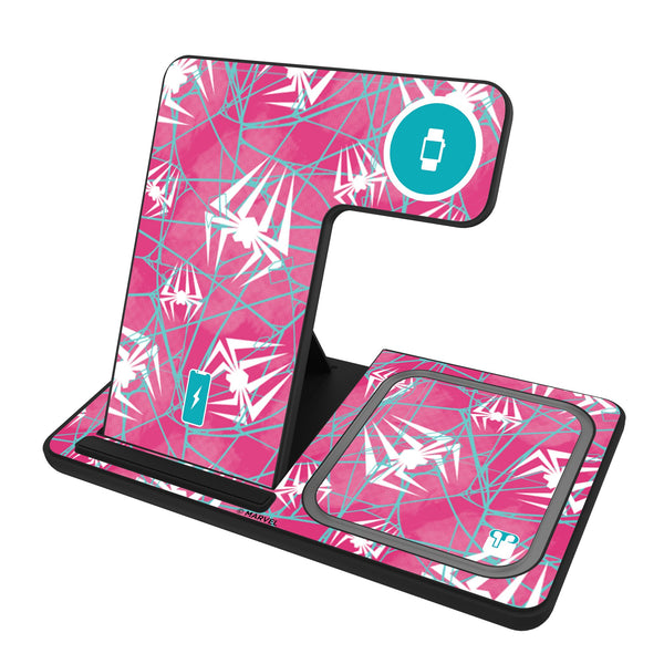 Marvel Spider-Gwen Pattern 3 in 1 Charging Station