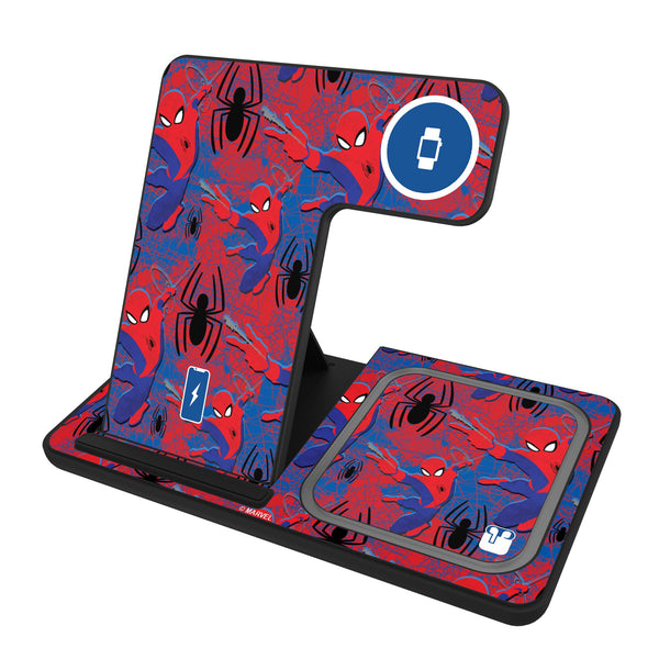 Marvel Spider-Man Pattern 3 in 1 Charging Station