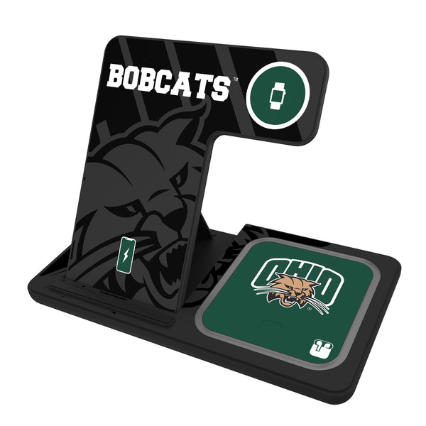 Ohio University Bobcats Monocolor Tilt 3 in 1 Charging Station