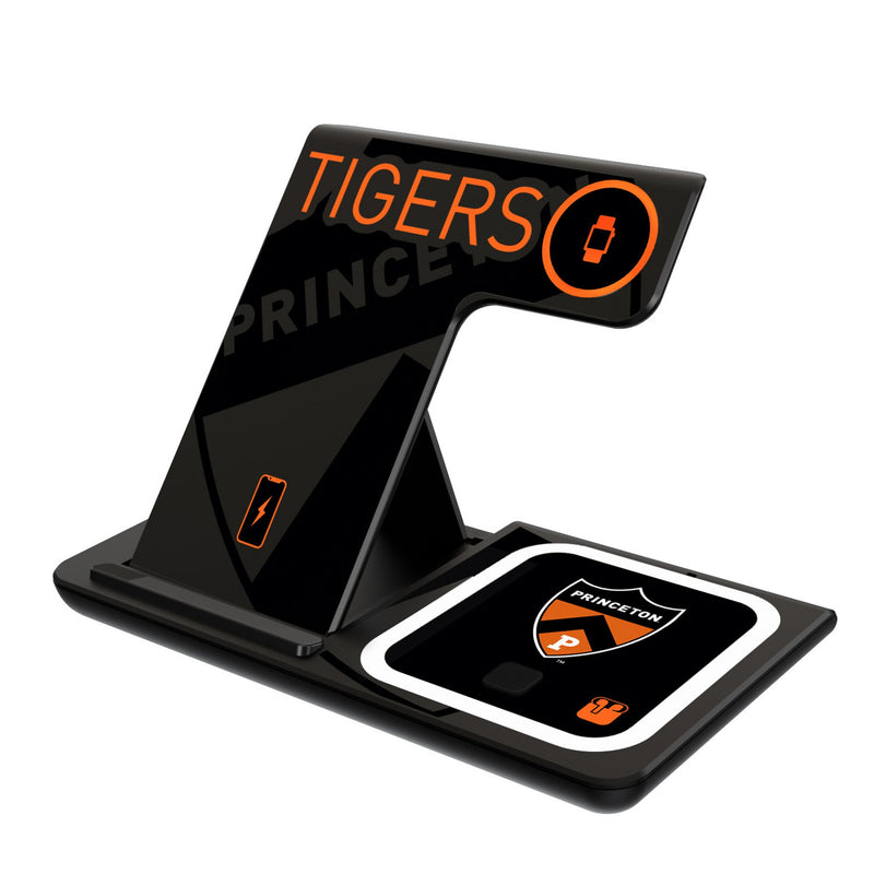 Princeton Tigers Monocolor Tilt 3 in 1 Charging Station