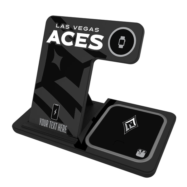 Las Vegas Aces Personalized Tilt 3 in 1 Charging Station