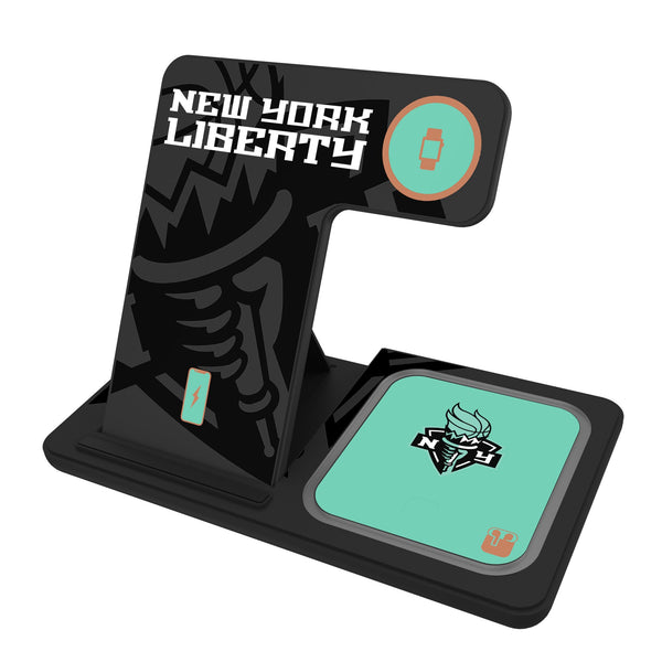 New York Liberty Monocolor Tilt 3 in 1 Charging Station
