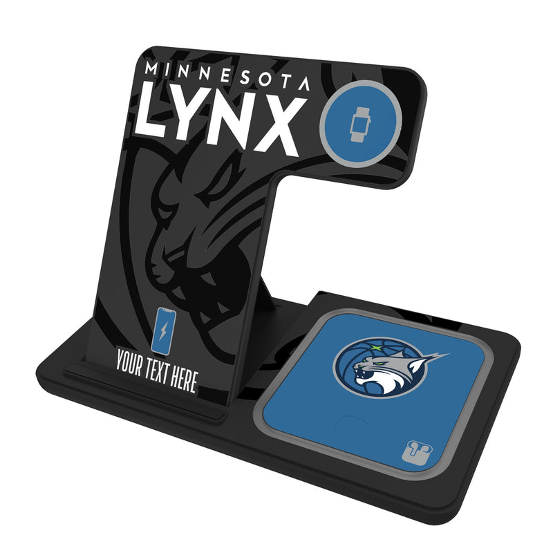 Minnesota Lynx Personalized Tilt 3 in 1 Charging Station