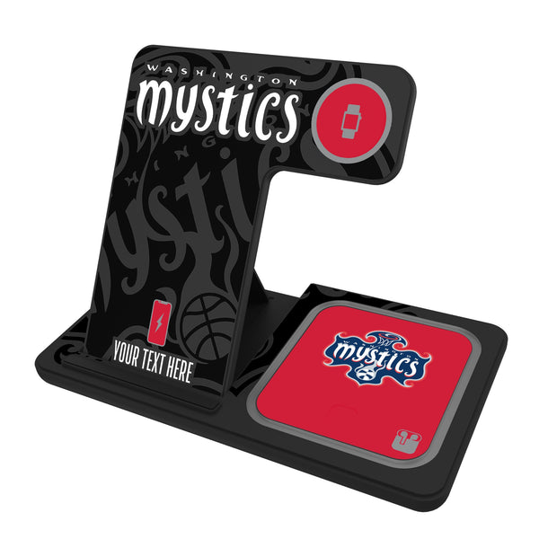 Washington Mystics Personalized Tilt 3 in 1 Charging Station