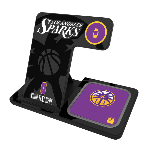 Los Angeles Sparks Personalized Tilt 3 in 1 Charging Station