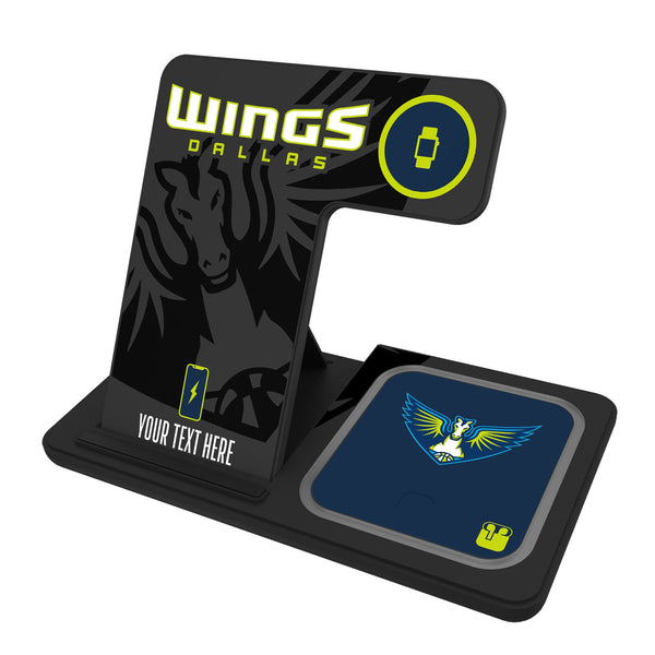 Dallas Wings Personalized Tilt 3 in 1 Charging Station