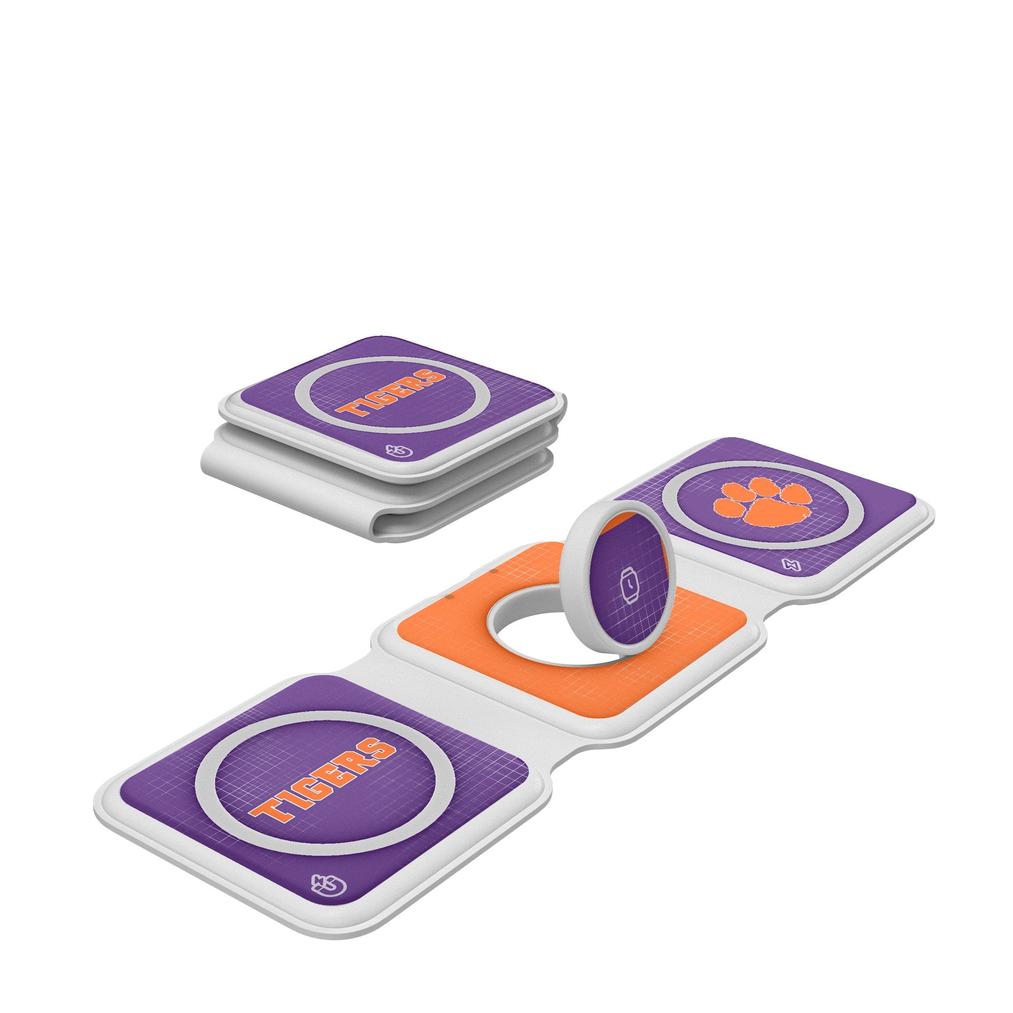 Clemson University Tigers Hatch Foldable 3 in 1 Charger