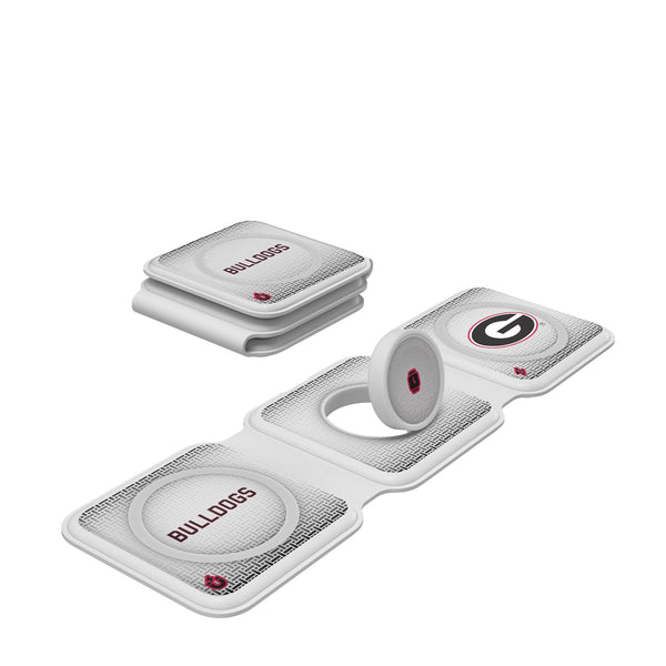 University of Georgia Bulldogs Linen Foldable 3 in 1 Charger