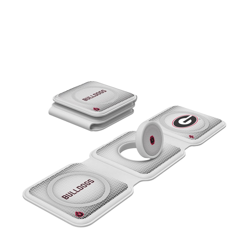 University of Georgia Bulldogs Linen Foldable 3 in 1 Charger