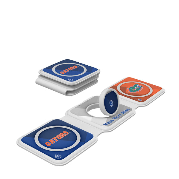 University of Florida Gators Personalized Color Block Foldable 3 in 1 Charger