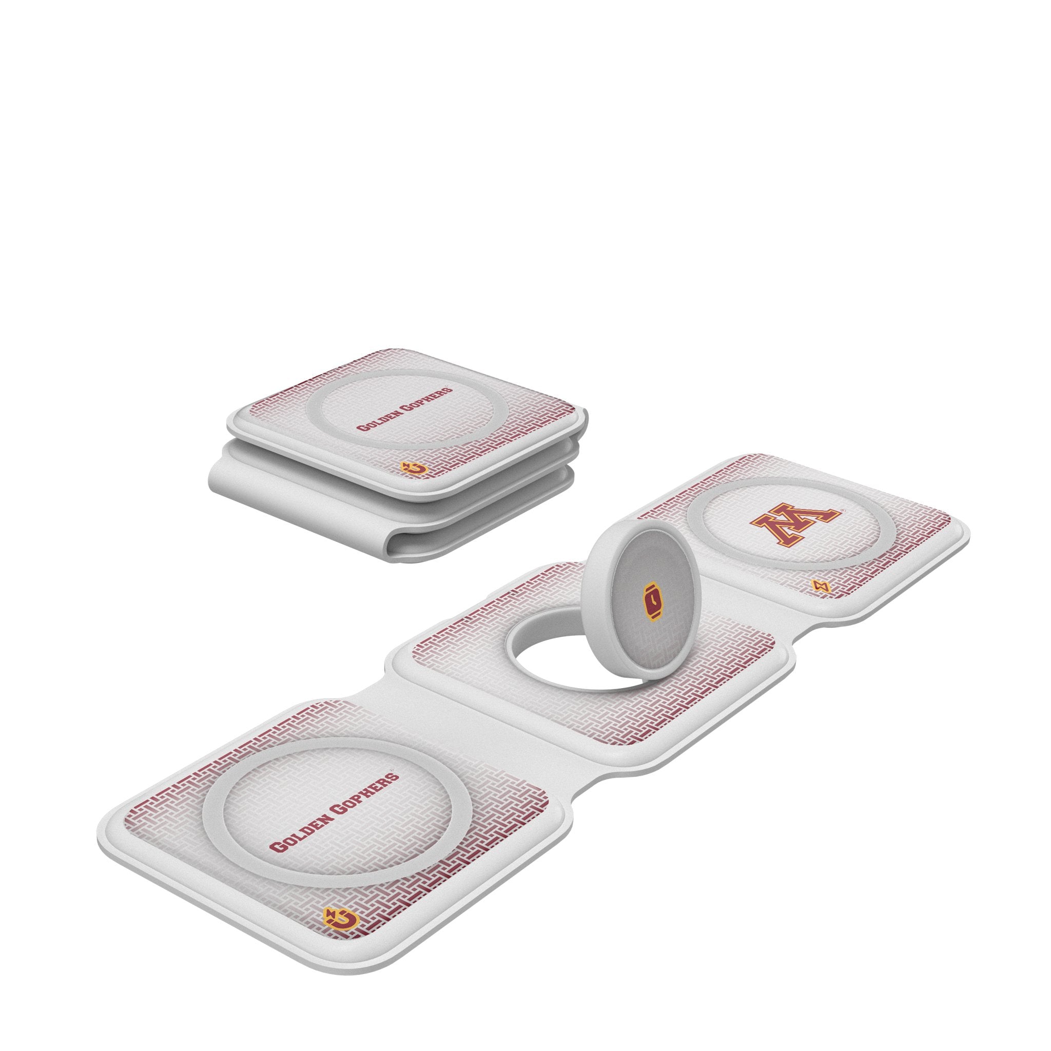 University of Minnesota Golden Gophers Linen Foldable 3 in 1 Charger