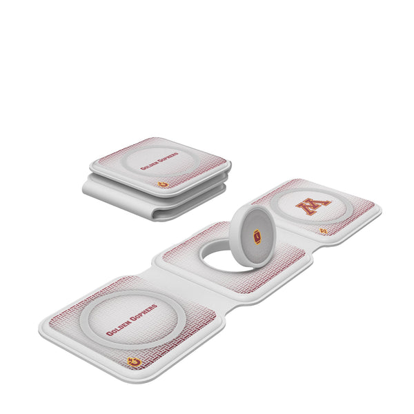 University of Minnesota Golden Gophers Linen Foldable 3 in 1 Charger
